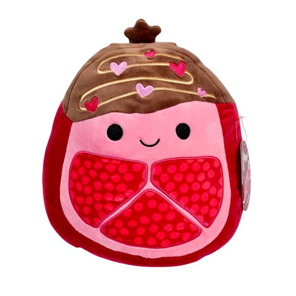 Squishmallow 10" Oatfae Chocolate Pomegranate‎ Valentines Day 2025 Plush Toy FTM - Picture 1 of 8